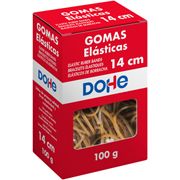 DOHE GOMAS ELASTICAS CAJA 100G 14cm x 2mm 16370